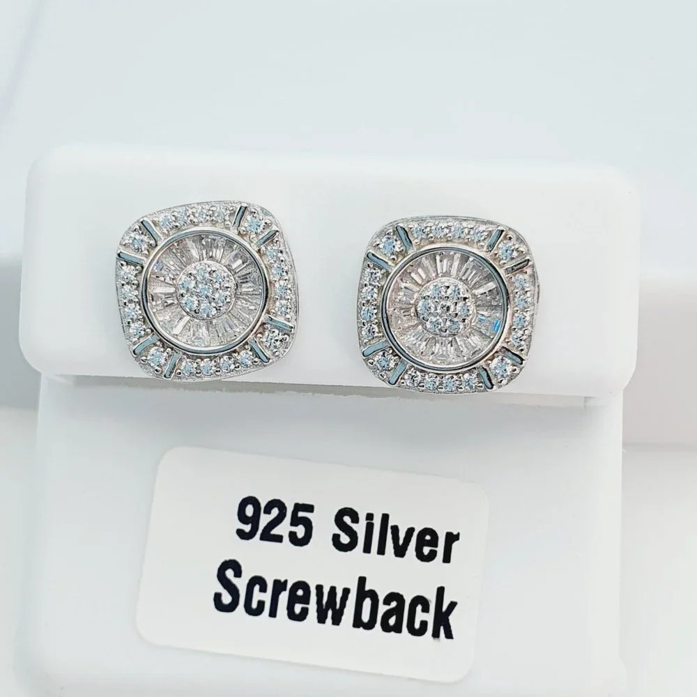 925 Sterling Silver Cubic Zirconia Earrings, U19254796